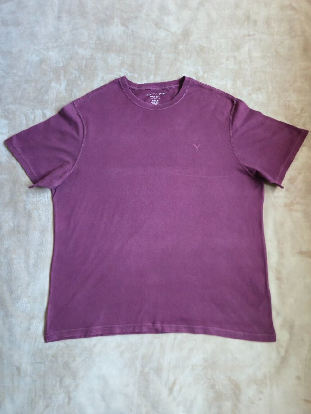 American Eagle Super Soft Standard Fit T-Shirt Maroon Burgundy Men's XXL 2125614